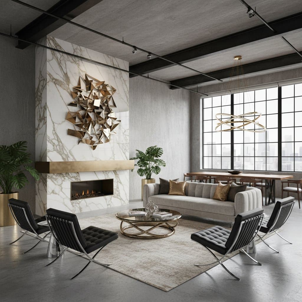 Featured image for Industrial Glam Brings Warehouse Edge to Luxury Living