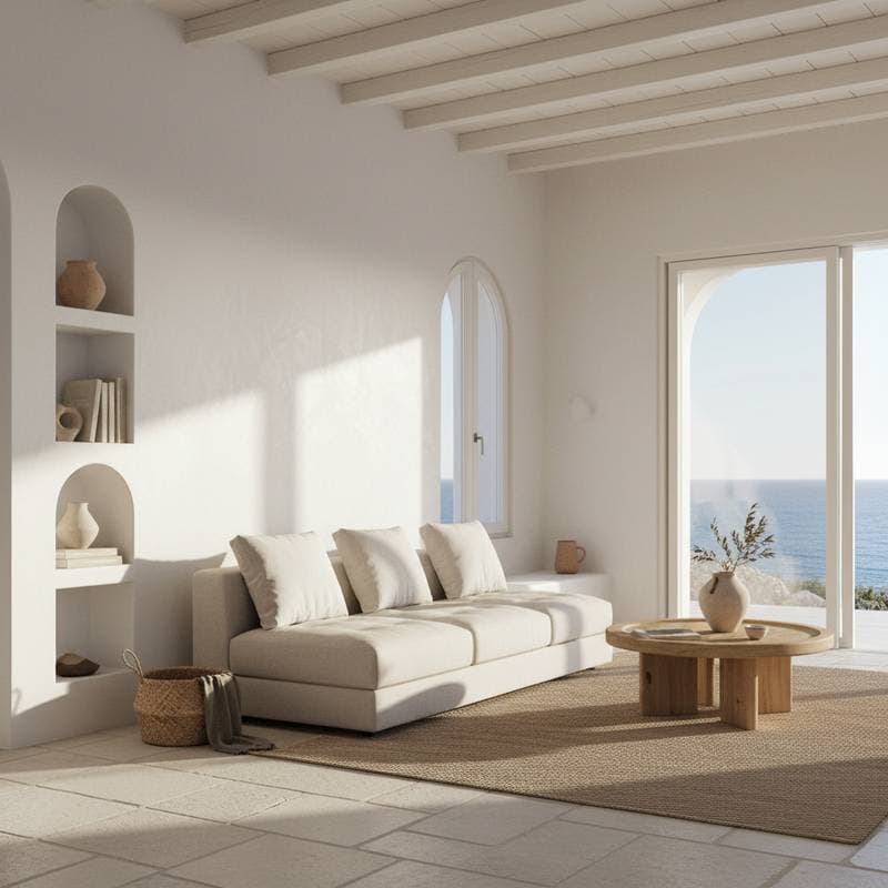 Featured image for Mediterranean Minimalism: Light and Texture Over Decor