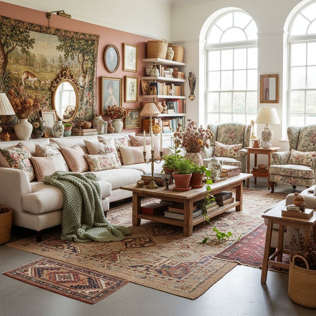 Featured image for Why Cottagecore Maximalism Captivates Modern Homes