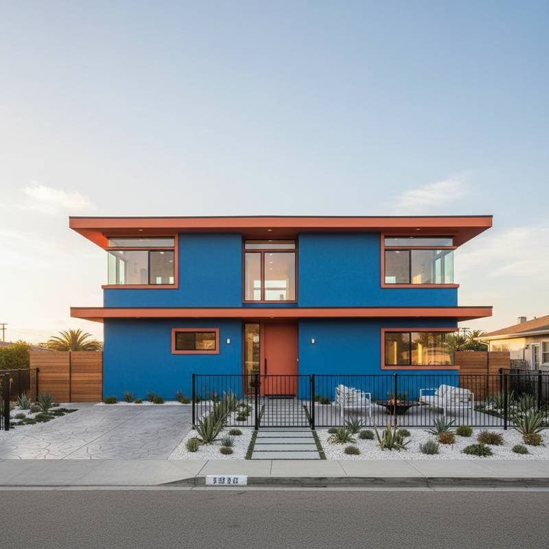 Featured image for Bold Colors Transform Modern Home Exteriors
