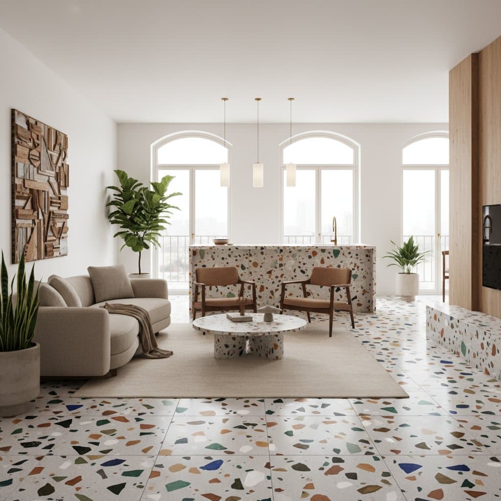 Featured image for Why Recycled Terrazzo Will Rule 2026 Designs