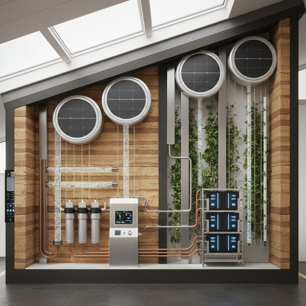 Featured image for Earthships Handle Heating, Water, and Power Internally