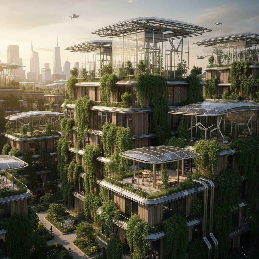Featured image for Solarpunk Buildings Blend Nature With Energy Independence