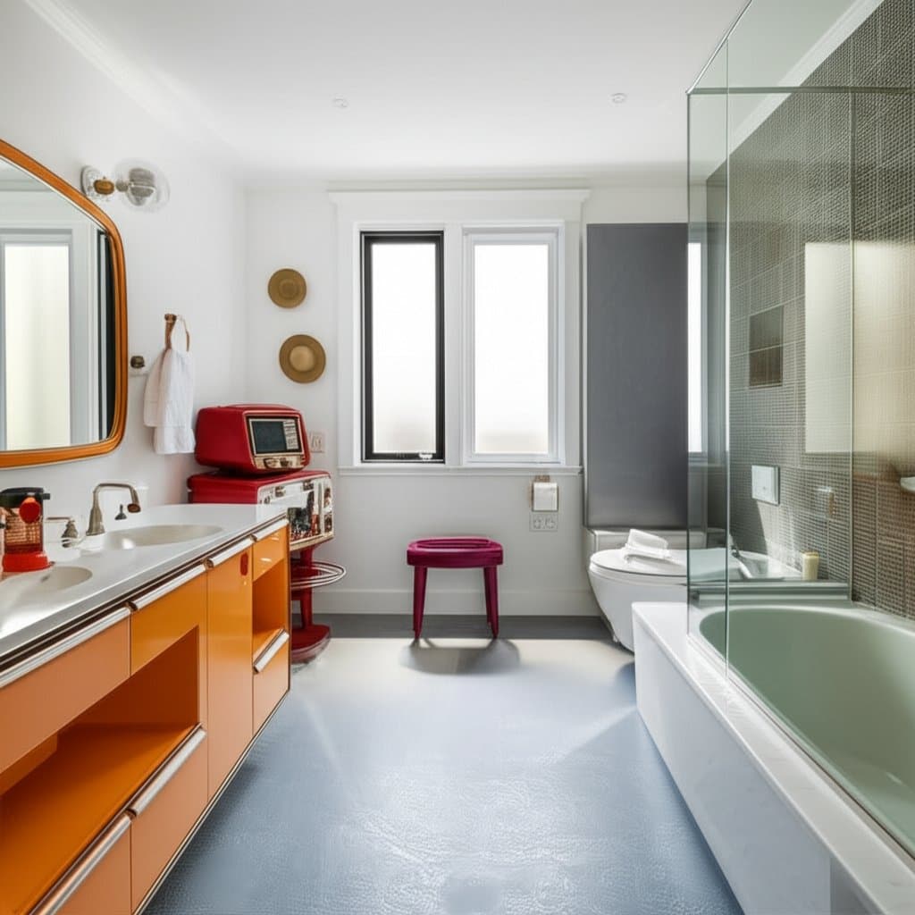 Featured image for Retro-Futurism Meets Smart Tech in 2024 Bathrooms