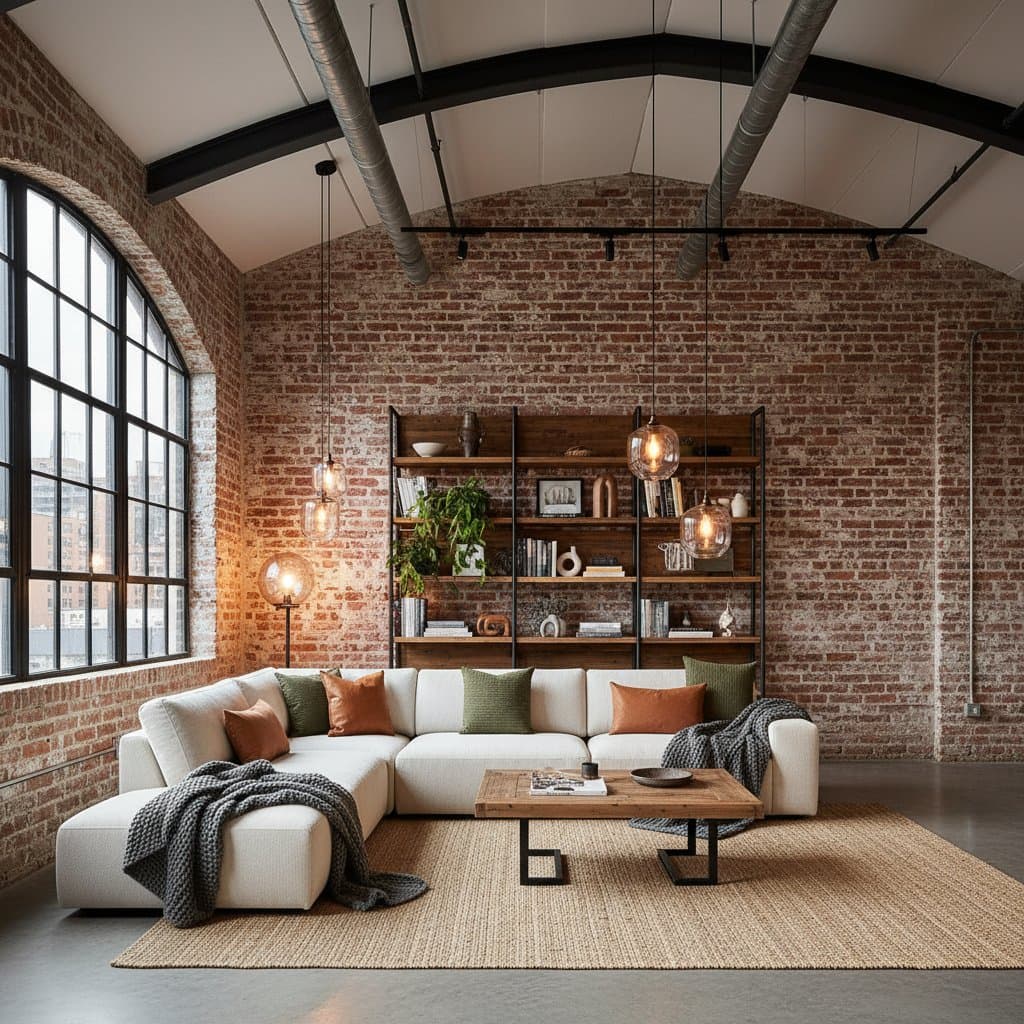 Featured image for Balancing Brick and Comfort in Loft Spaces